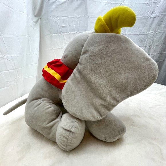 Disney Resorts Dumbo Elephant 15" Plush Stuffed Toy Gray Pink Yellow - Picture 5 of 11